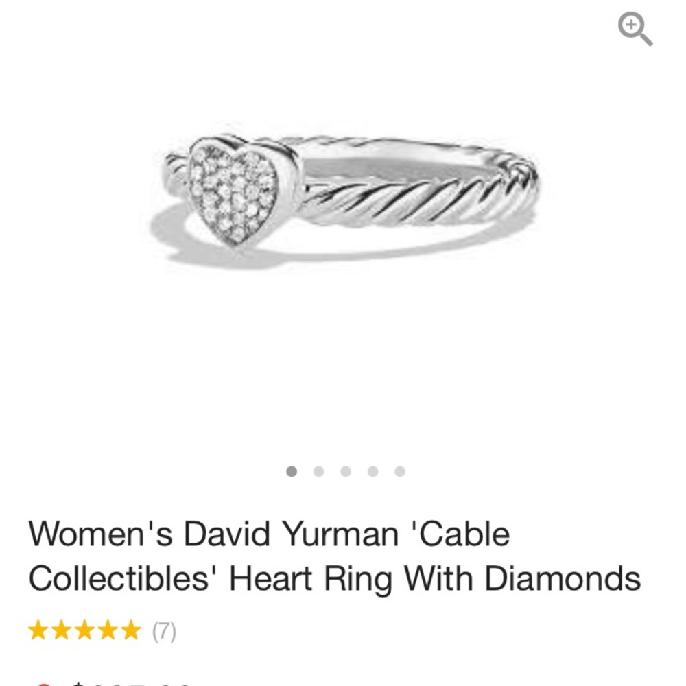 David Yurman ring with diamonds